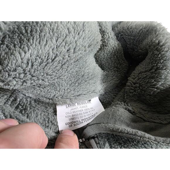 Military Jacket Large Regular Fleece Cold Weather Air Force - Picture 3 of 4